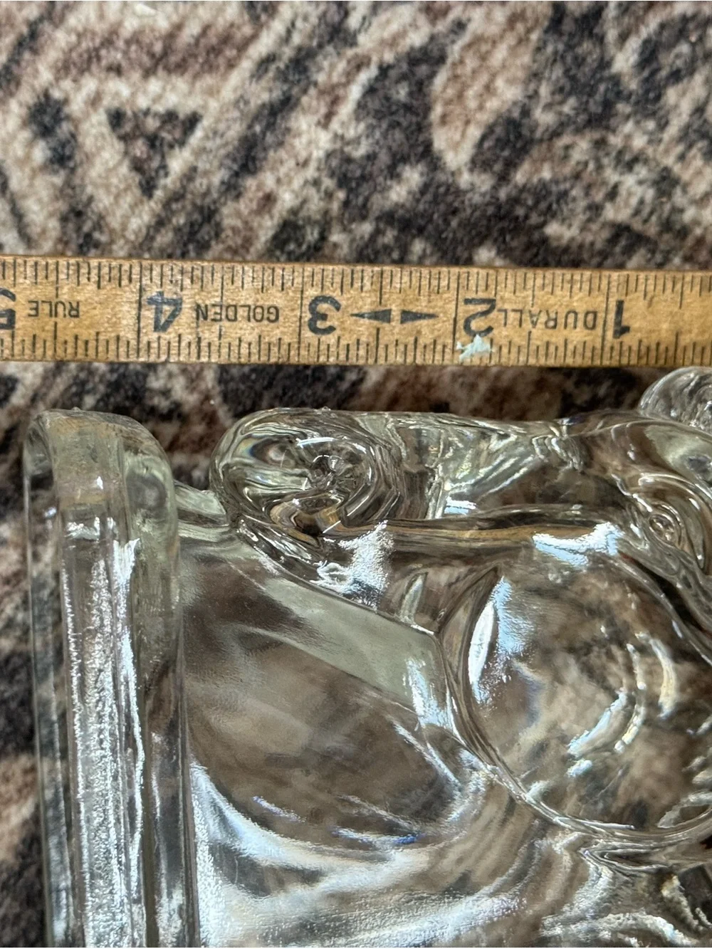 Vintage Clear Glass Horse Head Bookends | Equestrian Decor Set of 2